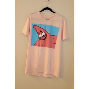 Nickelodeon Spongebob Squarepants  Patrick Star Womens Pink T-Shirt size L